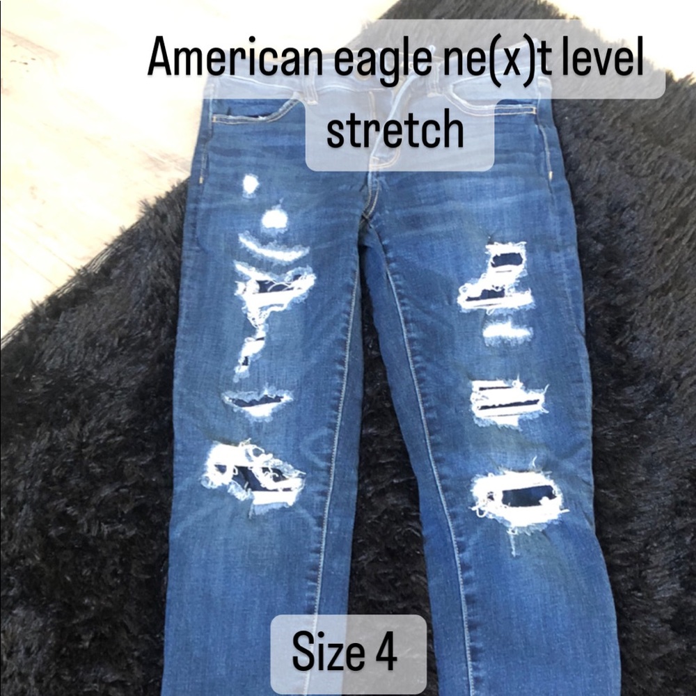 Distressed jeans